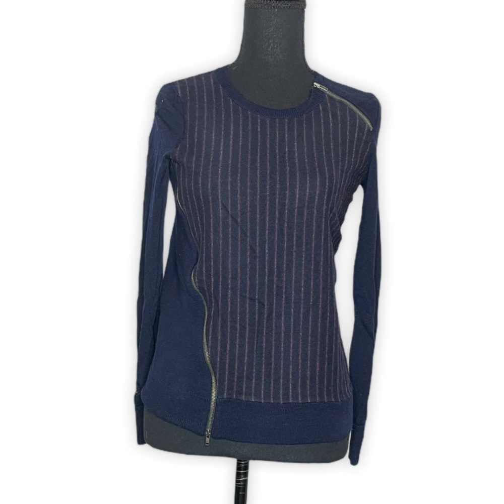 J.Crew Wool Pullover Sweater with Zipper Detail Men’s Classic Knit Quarter Zip